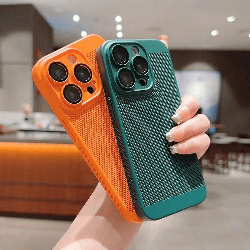 Heat Dissipation Mesh Grid Case With Camera Protection