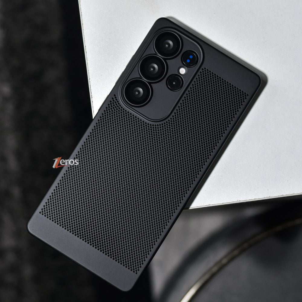 Heat Dissipation Breathable Mesh Grid Case With Camera Protection