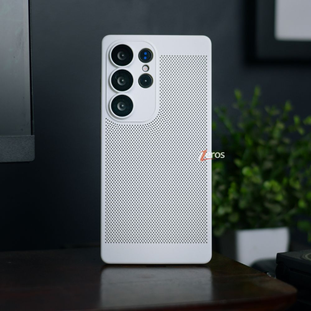 Heat Dissipation Breathable Mesh Grid Case With Camera Protection