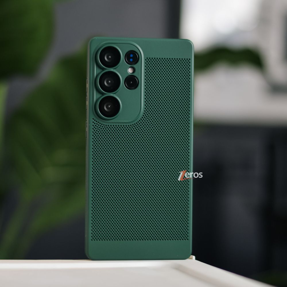 Heat Dissipation Breathable Mesh Grid Case With Camera Protection