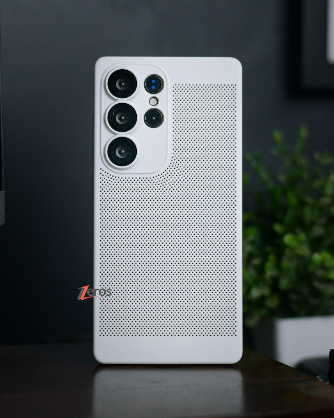 Heat Dissipation Breathable Mesh Grid Case With Camera Protection