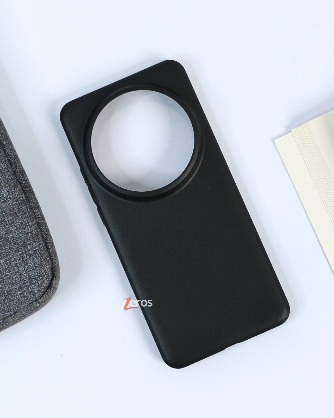 SEAHAI Cover Ultra Sottile Per Xiaomi 14 Ultra | Custodia In Silicone Morbido E TPU | Antiscivolo E Antiurto Nero